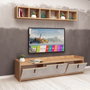 Hanah Home Mueble de TV Sleppa Roble y Blanco